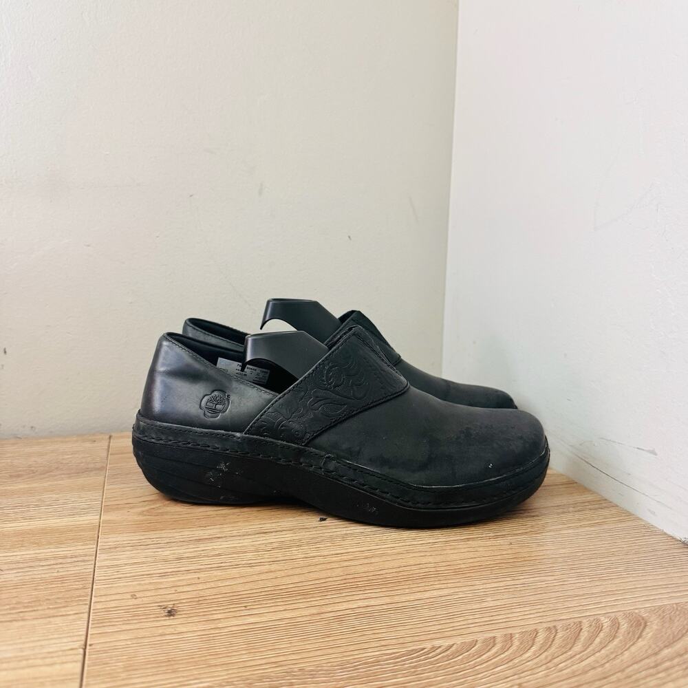 Timberland PRO Renova clogs Black Leather Women’s Size 7 - Picture 5 of 10